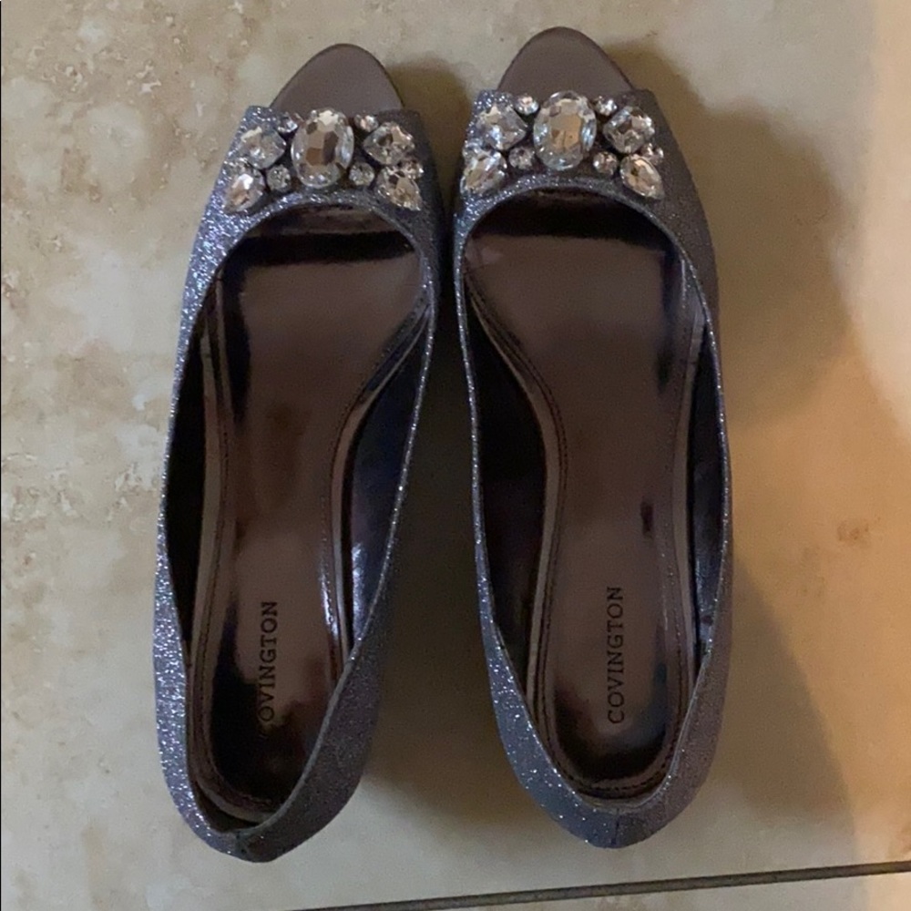 Silver Sparkle wedges Women’s shoes